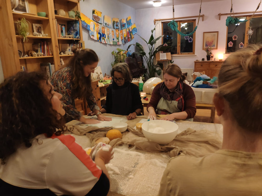 Wet Felted Lantern - Workshop