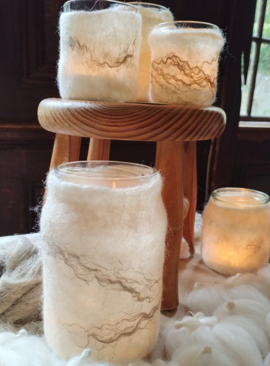 Wet Felted Lantern - Workshop